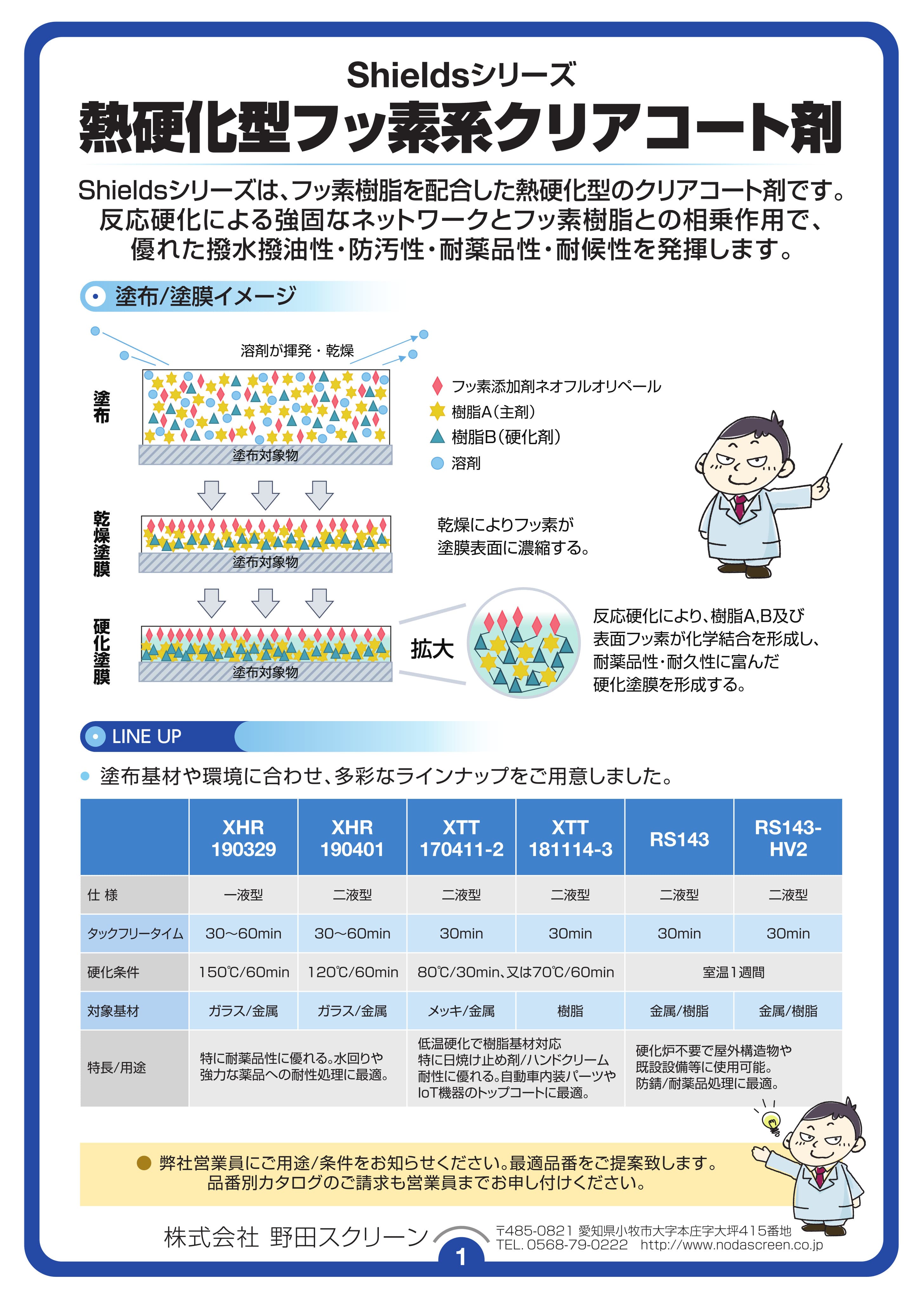 フッ素系クリアコート剤  説明資料