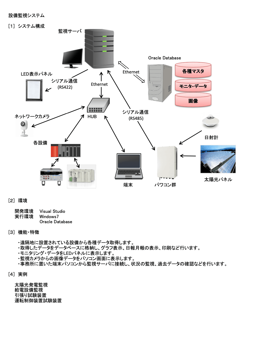 「装置・製造ライン監視システム」開発事例集
