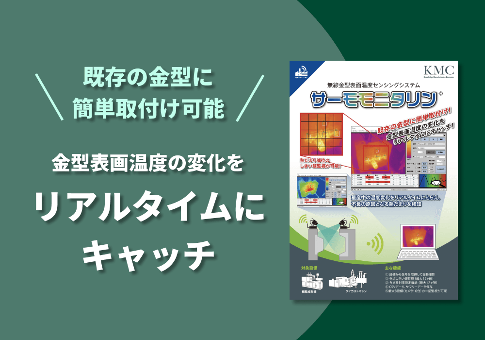 無線金型表面温度センシングシステム「サーモモニタリン©︎」リーフレット
