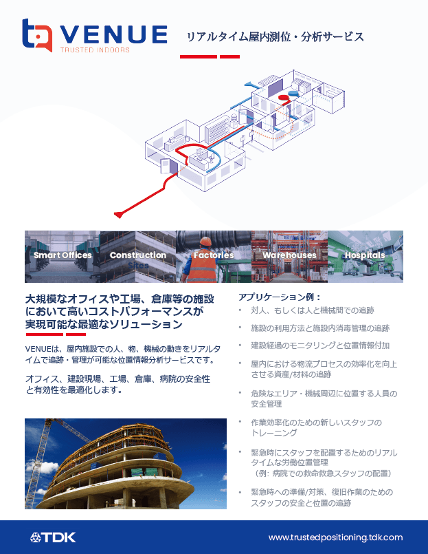 屋内位置情報システム 「VENUE」資料